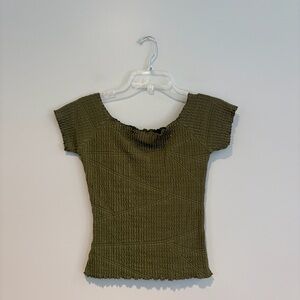 Haystacks Elegant Olive Green Women's Blouse